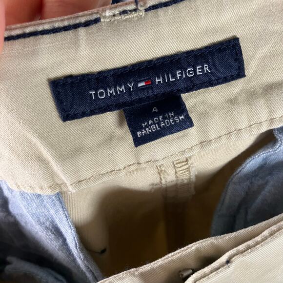 Tommy Hilfiger Hampton Chino Pants Womens 4 Stretch Slim Fit Beige Khaki Casual - Picture 7 of 14